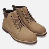 Bugatti yellow leather comfort boots for everyday casual wear