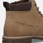Ankle view of Bugatti Lee yellow leather casual boots for men