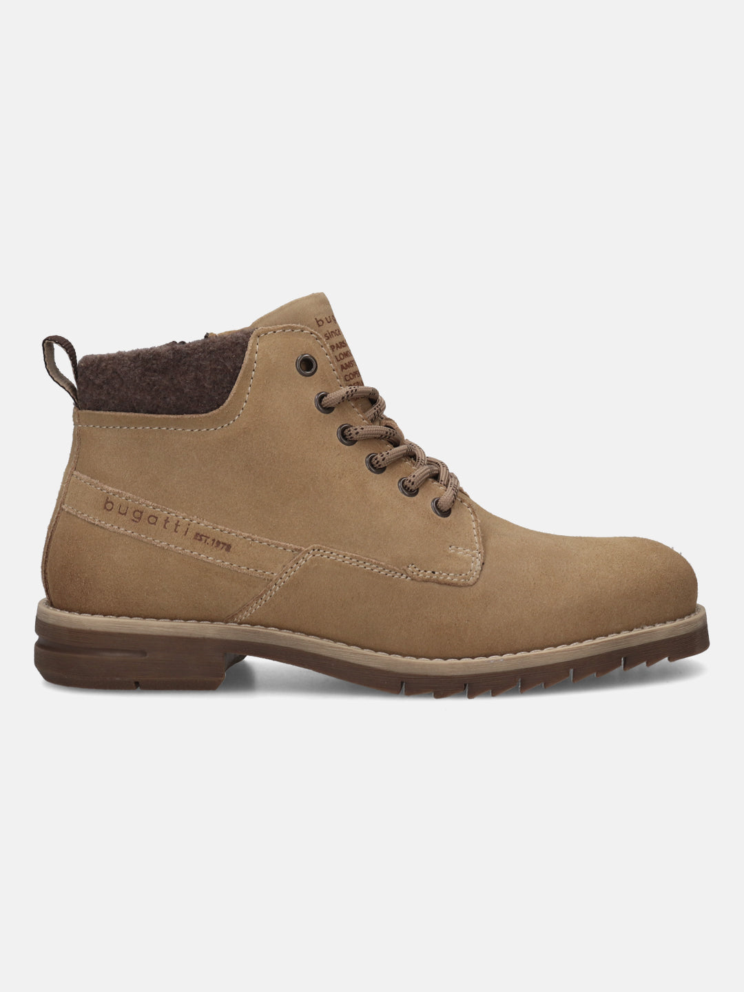 Bugatti Lee premium leather boots for men in yellow colour