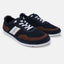 A blue Men's bugatti Sneakers featuring a round plain toe, zero heels heel. Made from synthetic with a durable tpr outsole, this laces design offers both style and comfort.