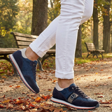 bugatti Garnet Evo Dark Blue   Premium Leather Comfort Sneakers