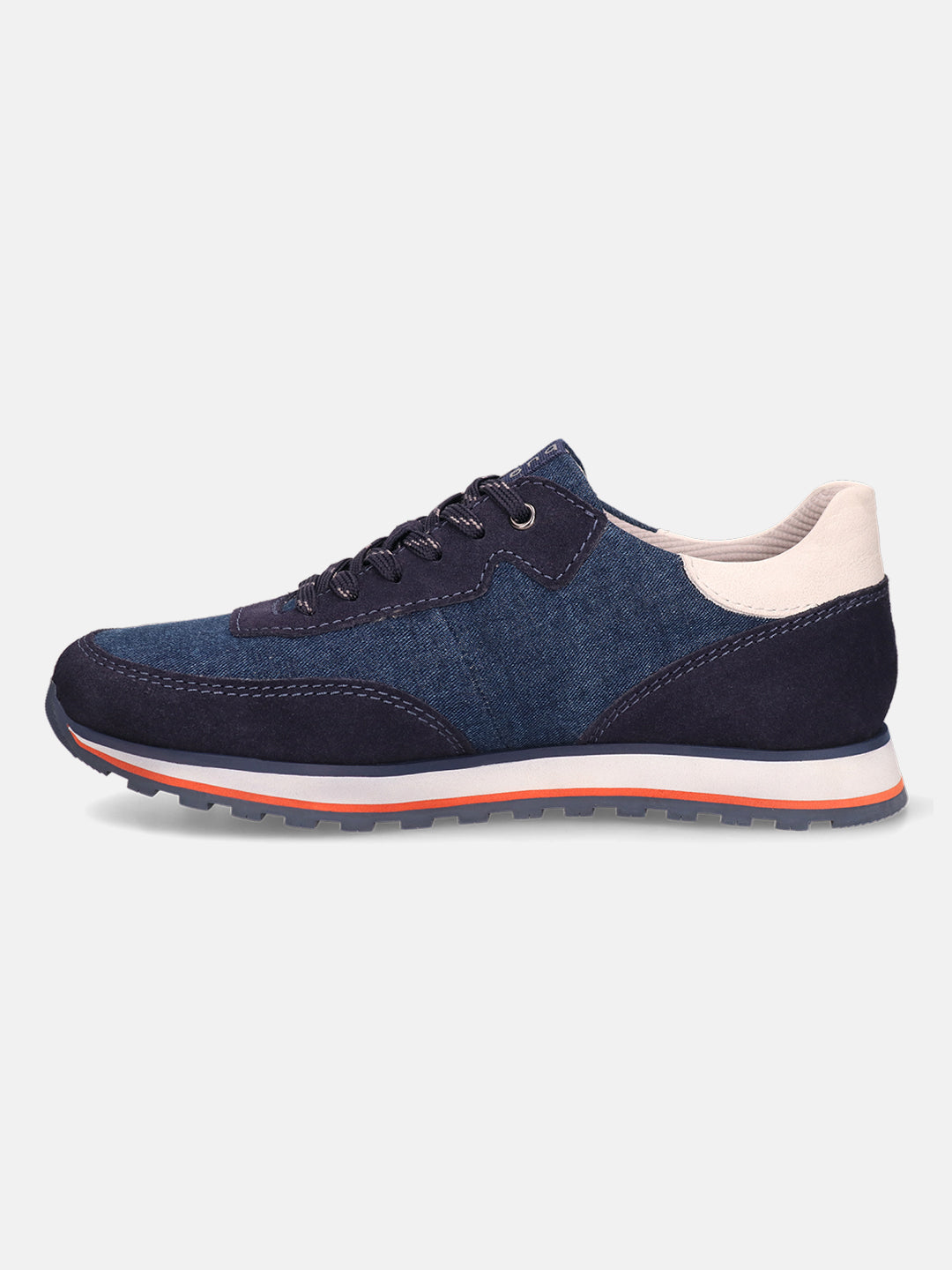 A blue Men's bugatti Sneakers featuring a round  plain toe, zero heels heel. Made from suede leather with a durable eva outsole, this laces design offers both style and comfort.