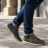 Bugatti Ivar Dark Green Premium Leather Comfort Sneakers