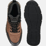 A cognac Men's bugatti Outdoor Sneakers featuring a round toe plain toe, zero heels heel. Made from synthetic with a durable eva outsole, this laces design offers both style and comfort.