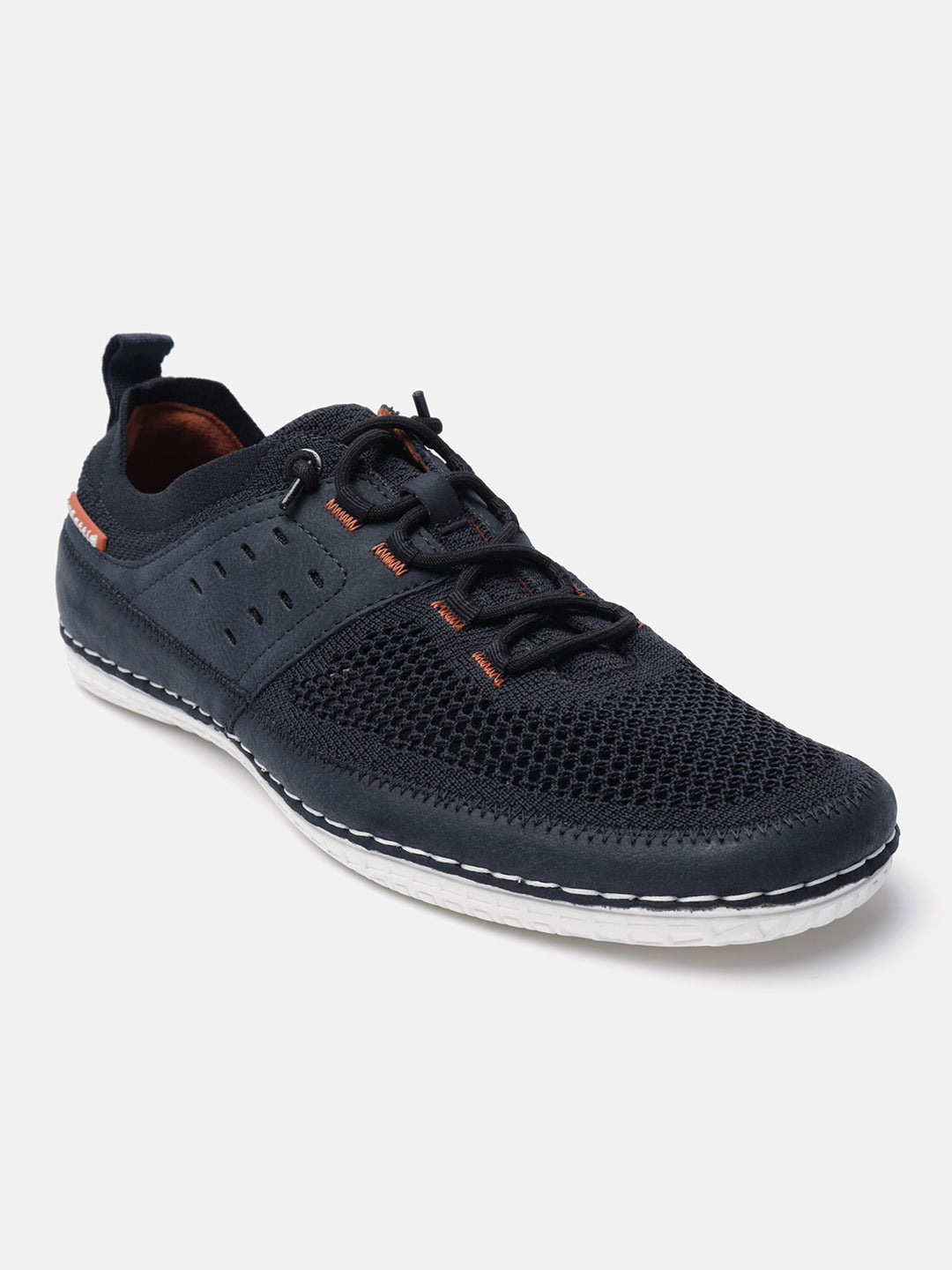 Dark blue casual low top sneakers by Bugatti, with dark laces and white outsoles.