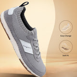 Grey low top sneakers by bugatti, featuring a knit upper with suede accents and white logo detailing.
