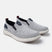 A grey Men's bugatti Casual Loafers featuring a round plain toe, zero heels heel. Made from synthetic with a durable eva outsole, this slip-on design offers both style and comfort.