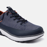 Dark blue comfort sneakers by bugatti with visible black laces and a white sole.