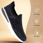 bugatti Yucatan black comfort sneaker with a white sole, shown at an angle.