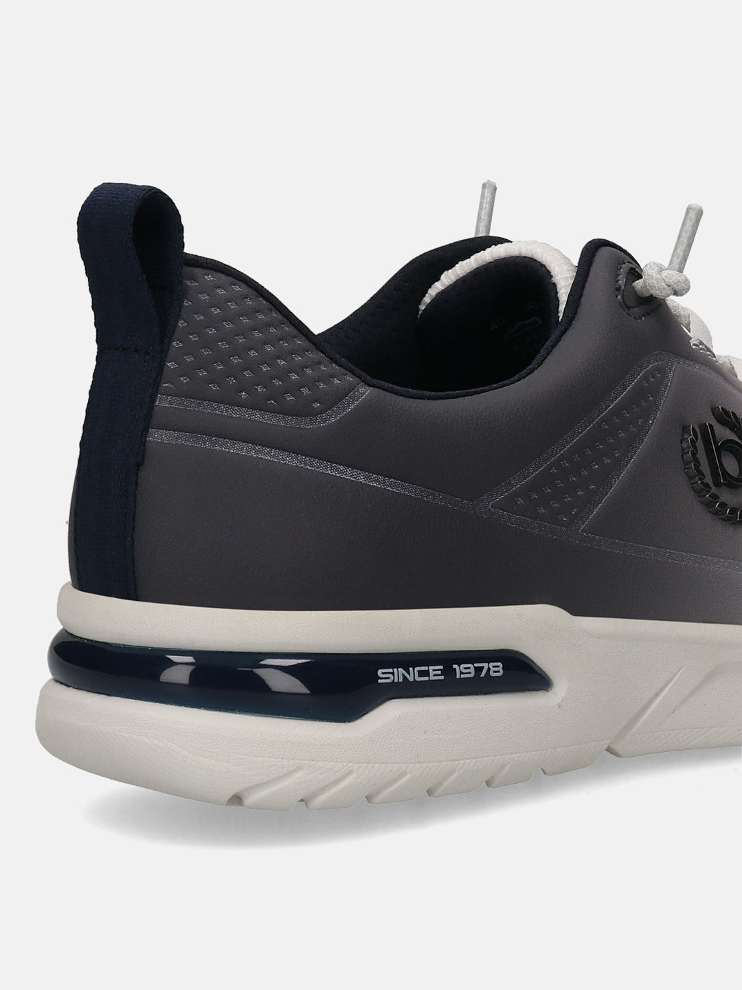 A white Men's bugatti Athileisure Sneakers featuring a round toe plain toe, zero heels heel. Made from synthetic with a durable eva outsole, this laces design offers both style and comfort.
