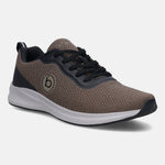 A beige Men's bugatti Sneakers featuring a round plain toe, zero heels heel. Made from textile with a durable eva outsole, this laces design offers both style and comfort.