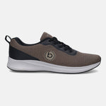 A beige Men's bugatti Sneakers featuring a round plain toe, zero heels heel. Made from textile with a durable eva outsole, this laces design offers both style and comfort.