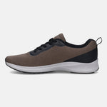 A beige Men's bugatti Sneakers featuring a round plain toe, zero heels heel. Made from textile with a durable eva outsole, this laces design offers both style and comfort.