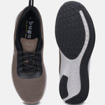 A beige Men's bugatti Sneakers featuring a round plain toe, zero heels heel. Made from textile with a durable eva outsole, this laces design offers both style and comfort.