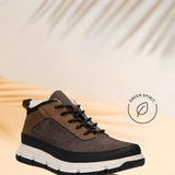 Multicolor casual comfort boot by Bugatti, with black laces, white midsole, and a foliage shadow.