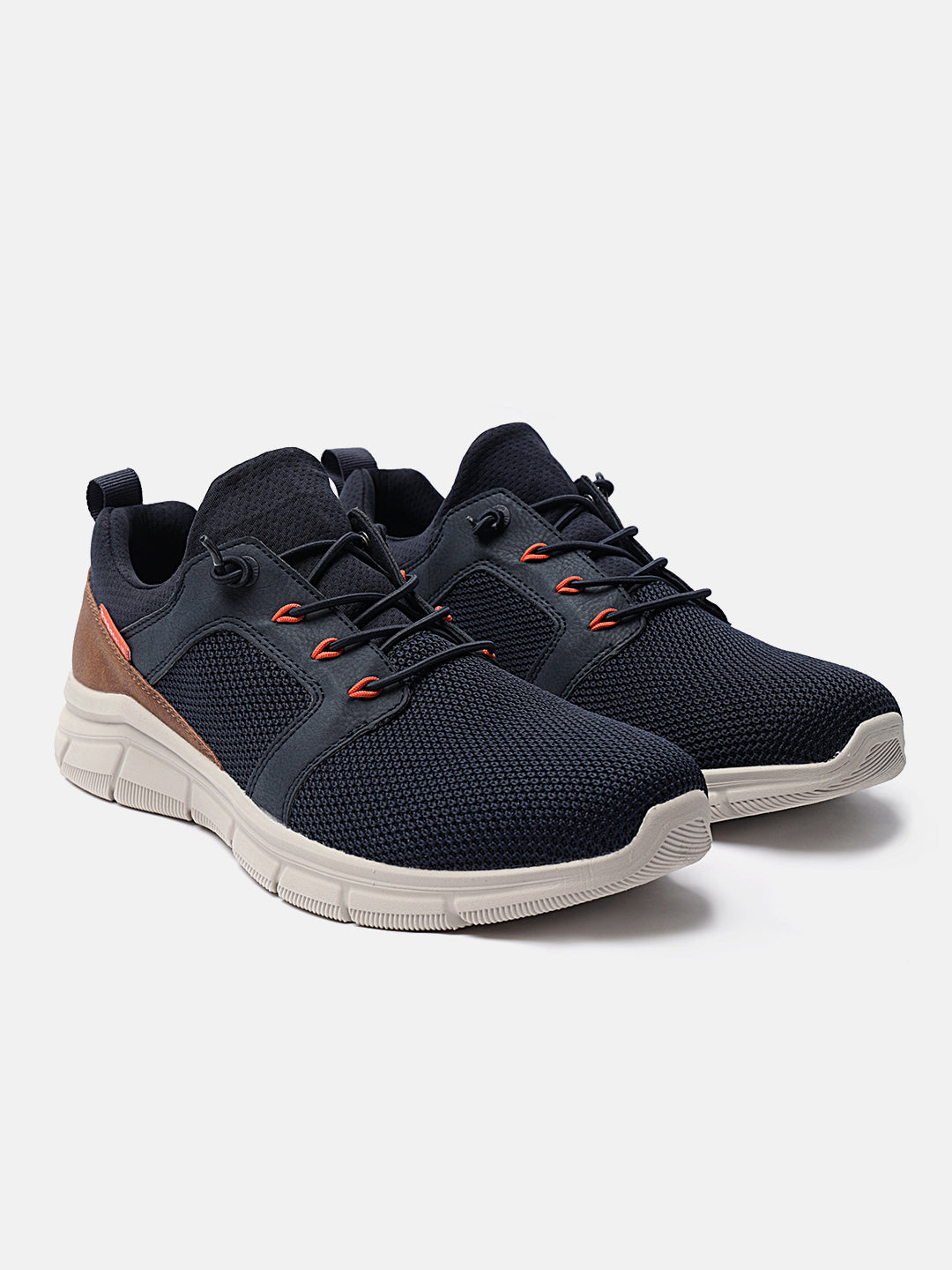 A blue Men's bugatti Sneakers featuring a round plain toe, zero heels heel. Made from textile with a durable eva outsole, this laces design offers both style and comfort.