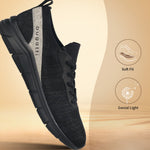 Black comfort mid-top sneakers by bugatti, shown in a side-view studio shot.