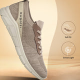 A beige Men's bugatti Sneakers featuring a round plain toe, zero heels heel. Made from textile with a durable eva outsole, this laces design offers both style and comfort.
