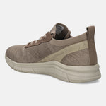 A beige Men's bugatti Sneakers featuring a round plain toe, zero heels heel. Made from textile with a durable eva outsole, this laces design offers both style and comfort.