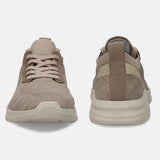 A beige Men's bugatti Sneakers featuring a round plain toe, zero heels heel. Made from textile with a durable eva outsole, this laces design offers both style and comfort.