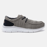 A beige Men's bugatti Sneakers featuring a round plain toe, zero heels heel. Made from textile with a durable eva outsole, this laces design offers both style and comfort.