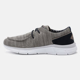 A beige Men's bugatti Sneakers featuring a round plain toe, zero heels heel. Made from textile with a durable eva outsole, this laces design offers both style and comfort.