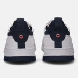 A white Men's bugatti Sneakers featuring a round plain toe, zero heels heel. Made from synthetic with a durable tpr outsole, this laces design offers both style and comfort.