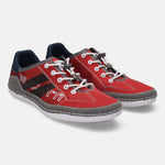 A grey Men's bugatti Sneakers featuring a round plain toe, zero heels heel. Made from synthetic with a durable tpr outsole, this laces design offers both style and comfort.
