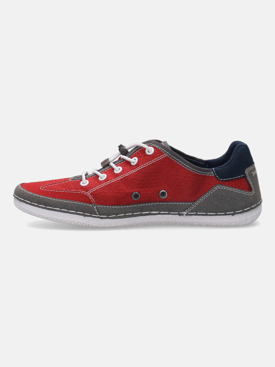 A grey Men's bugatti Sneakers featuring a round plain toe, zero heels heel. Made from synthetic with a durable tpr outsole, this laces design offers both style and comfort.