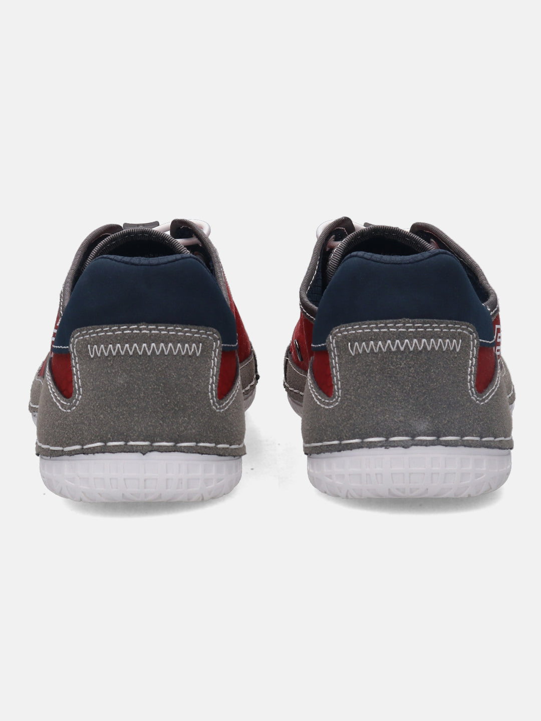 A grey Men's bugatti Sneakers featuring a round plain toe, zero heels heel. Made from synthetic with a durable tpr outsole, this laces design offers both style and comfort.