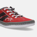 A grey Men's bugatti Sneakers featuring a round plain toe, zero heels heel. Made from synthetic with a durable tpr outsole, this laces design offers both style and comfort.