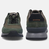 A green Men's bugatti  Sneakers featuring a round toe plain toe, zero heels heel. Made from textile with a durable tpr outsole, this laces design offers both style and comfort.