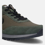 A green Men's bugatti  Sneakers featuring a round toe plain toe, zero heels heel. Made from textile with a durable tpr outsole, this laces design offers both style and comfort.