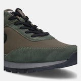 A green Men's bugatti  Sneakers featuring a round toe plain toe, zero heels heel. Made from textile with a durable tpr outsole, this laces design offers both style and comfort.