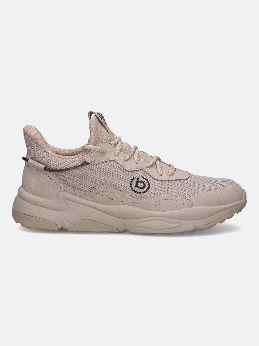 Sand-colored "Adelson Comfort" sneakers by bugatti, featuring a round logo and suede detailing.