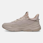 Sand-colored Adelson comfort sneakers by bugatti with a tonal mesh and suede-like upper.