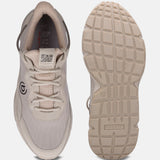 Sand-colored comfort sneakers by Bugatti with a tonal design, featuring a textured rubber sole.