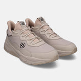 Sand-colored comfort sneakers by bugatti, featuring a breathable mesh texture and matching laces.